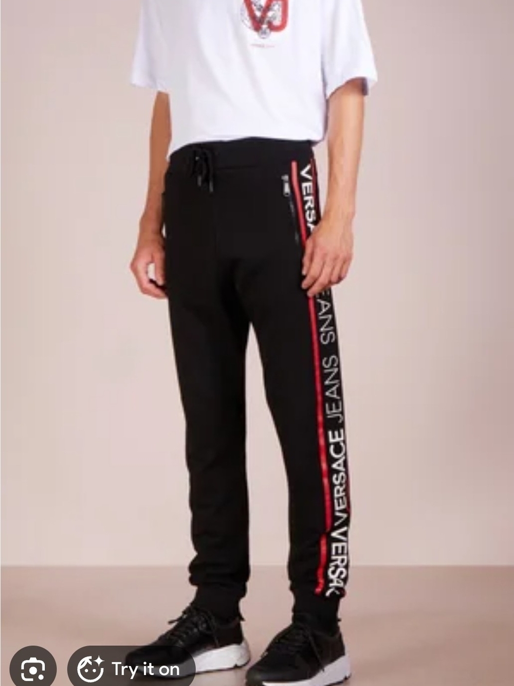 Versace Tape Logo Joggers